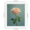 thumbnail image 2 of Paint by Numbers Kit for Adults, Soft Peach Rose Against Teal Paint by Numbers, Easy Paint by Numbers Kit for Adults Beginner, DIY Adult Paint by Number Kits on Canvas, Home Decor, 2 of 7