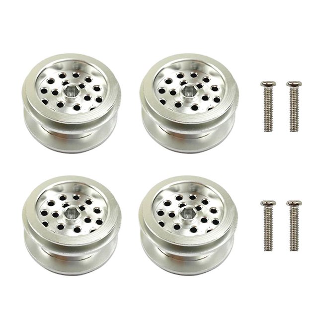 Para Wpl D12 B24 B16 B36 C14 Jjrc Rc Car Wheel Rim Hub Repuesto, plata Afortunado Sencillez