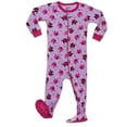 thumbnail image 2 of Leveret Kids Footed Cotton Pajama Flamingo 12-18 Month, 2 of 9