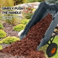 thumbnail image 6 of Mescukay Garden Dump Cart, Poly Yard Dump Cart Wagon with 10-inch Tires, 180° Rotating Handle, Heavy Duty Garden Carts and Wagons, 6 of 7