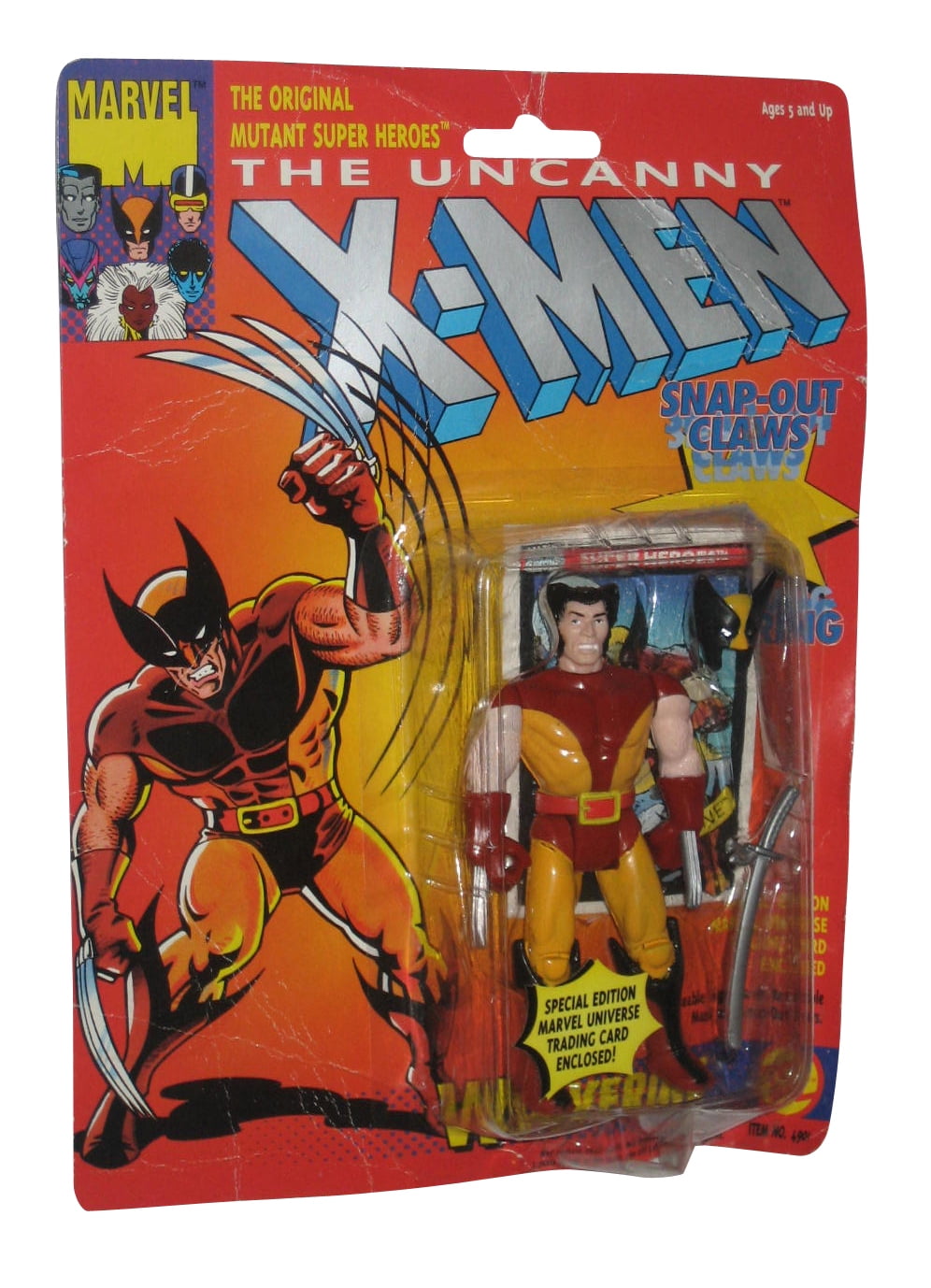 Marvel Comics Uncanny X-Men Wolverine Toy Biz Figure w/ Snap-Out Claws ...