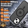 thumbnail image 4 of Atgdluk® Magnetic for iPhone 13 Mini Case, Compatible with Magnetic Shockproof Phone Cover with Raised Camera Edge, Black, 4 of 7