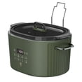 thumbnail image 3 of Thyme & Table 6QT Programmable Slow Cooker, Dusty Moss, 3 of 12