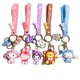 thumbnail image 2 of Venta al por mayor, decoración rosa para niña, accesorios para bolso de llave de coche, llaveros, llavero de Hola de dibujos animados 3D, llavero de regalo para niños, 2 of 4
