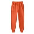 thumbnail image 4 of BRDFRL Womens Sweatpants with Pockets Cotton Solid Color Drawstring Women's Pants with Pockets Sweat Pants Trousers Orange 2XL, 4 of 4