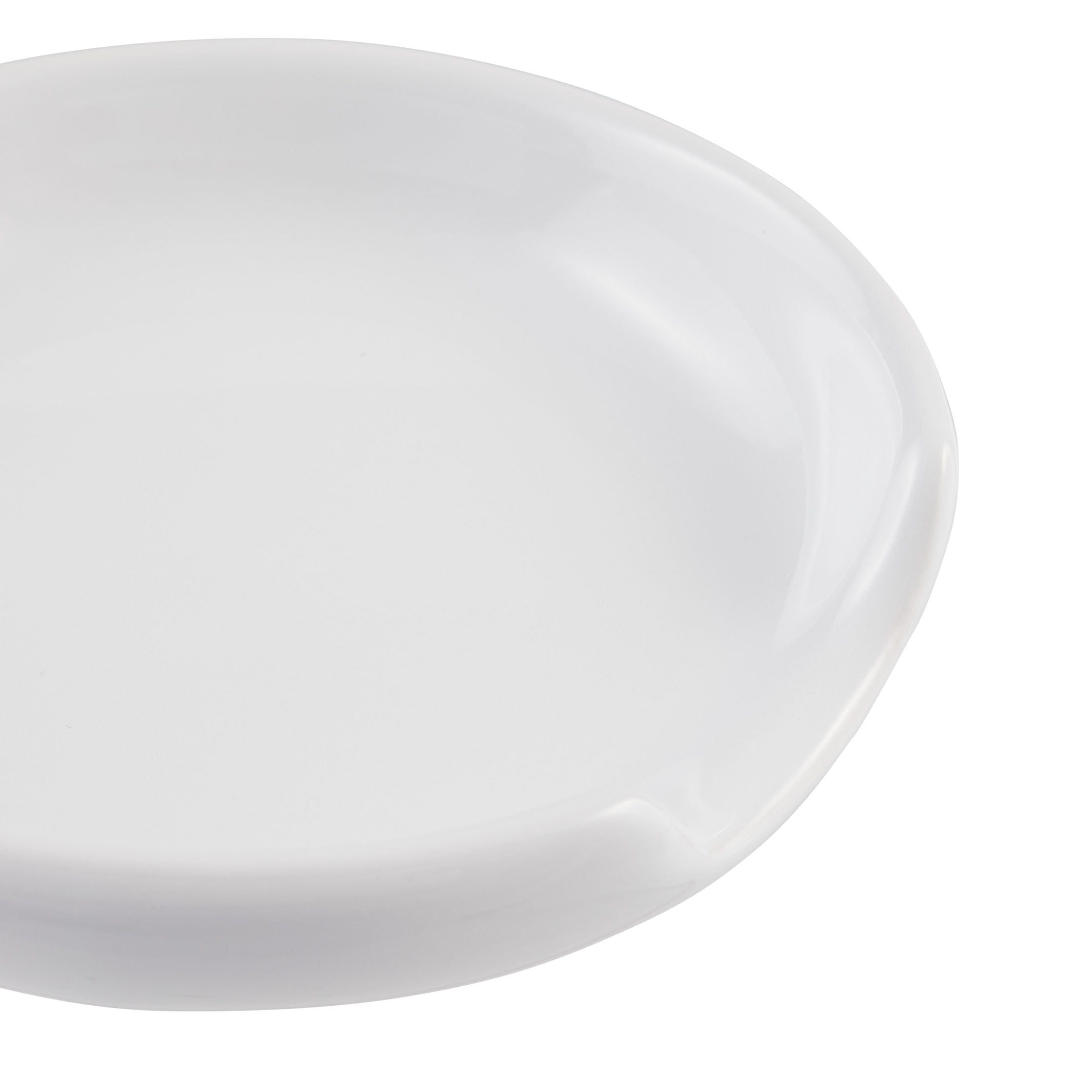 (2 pack) Mainstays Glazed Stoneware Spoon Rest, White