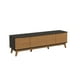 thumbnail image 2 of Mueble TV 75" Kappesberg 180cm con 3 Puertas Negro/Canela, 2 of 10