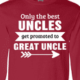thumbnail image 4 of Inktastic Only the Best Uncles Get Promoted to Great Uncle Long Sleeve T-Shirt, 4 of 5