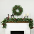 thumbnail image 3 of Northlight Real Touch™️ Wind River Fir with Glittered Pinecones Artificial Christmas Wreath - 24" -, 3 of 9