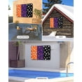 thumbnail image 2 of Outdoor TV Cover 60 to 65 Inch Weatherproof, Halloween Waterproof TV Screen Protector for Outside Decor with Zipper and Pocket 58"L x 37"H , Haunted Pumpkins Pattern Orange Purple Black, 2 of 7