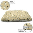 thumbnail image 3 of Sheep Pet Bed, Repetitive Theme Herd Animals Fluffy Pattern, Chew Resistant Pad for Dogs and Cats Cushion with Removable Cover, 24" x 39", Eggshell Dark Sepia, by Ambesonne, 3 of 4