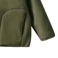 thumbnail image 4 of Cethrio Girls Fleece Jackets, Outdoor Long Sleeve Stand up Collar Zip up Winter Outerwear Army Green Size 14-15 T, 4 of 4
