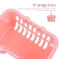 thumbnail image 3 of LEEYNEER 10 Pcs Mini Panier d'Achats pour Enfants Rose Plastique Design Simple Rangement, 3 of 8