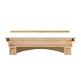 thumbnail image 2 of Pearl Mantels Celeste Versatile Hand Distressed and Hand Finished Premium Pine Wood Mantel Shelf, Antique Finish, 72"L & 10"D, Hang Alone, with Corbels or with Corbels and Arch (Included), 2 of 7