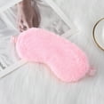 thumbnail image 2 of ZQUUVOU Unisex Silk Eye Masks for Sleeping Soft Furry Faux Fur Satin Stuff Travel Nap Eyeshade Cover for Women Men Gift Pink, 2 of 3