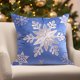 thumbnail image 4 of Decoraciones navideñas, adornos navideños, funda de cojín con copos de nieve navideños, funda de cojín con cierre de cremallera invisible, una funda de almohada, sin relleno, funda de almohada de poli, 4 of 6