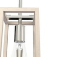 thumbnail image 4 of Hunter - Squire Manor 1-light Brushed Nickel, Mini Pendant Light, Dimmable, Modern Style, Rectangle Shaped, for Bedrooms, Dining, Living Rooms - 19770, 4 of 7