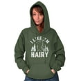 thumbnail image 4 of Like 'Em Hairy Bigfoot Legend Hoax Hoodie Sweatshirt Women Brisco Brands L, 4 of 6