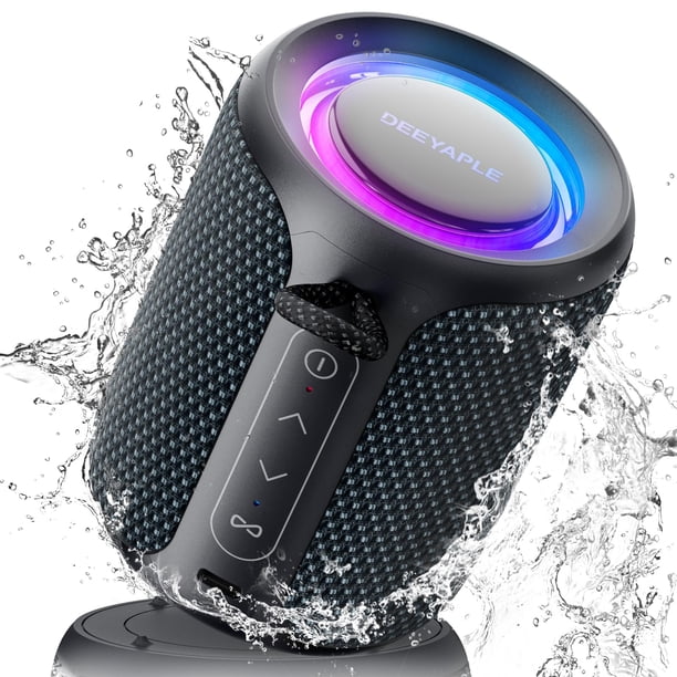 Altavoz Bluetooth Deeyaple inalámbrico IP67 a prueba de agua de 15 W