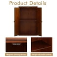 thumbnail image 6 of Bathroom Storage Cabinet, Freestanding Wooden Floor Cabinet with Adjustable Shelf and Double Doors, 6 of 7