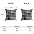 thumbnail image 4 of Black White Grey Pillow Covers 18x18, Abstract Art Outdoor Decorative Throw Pillows for Couch, Modern Geometry Decor Cushion Cover 2 Pcs Soft Farmhouse Square Pillowcase for Bed Car Safa, 4 of 6
