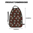 thumbnail image 6 of Goofa Red Rose Skull Pattern Car Back Seat Protector for Kids (2 Pack) ,Anti-kick Storage Mat for Car Seats,Shields from Footprints, 6 of 6