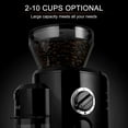 thumbnail image 4 of Secura Conical Burr Coffee Grinder, Electric Coffee Grinder with 18 Grind Settings, Adjustable Burr Mill Coffee Bean Grinder for 2-10 Cups, 4 of 8
