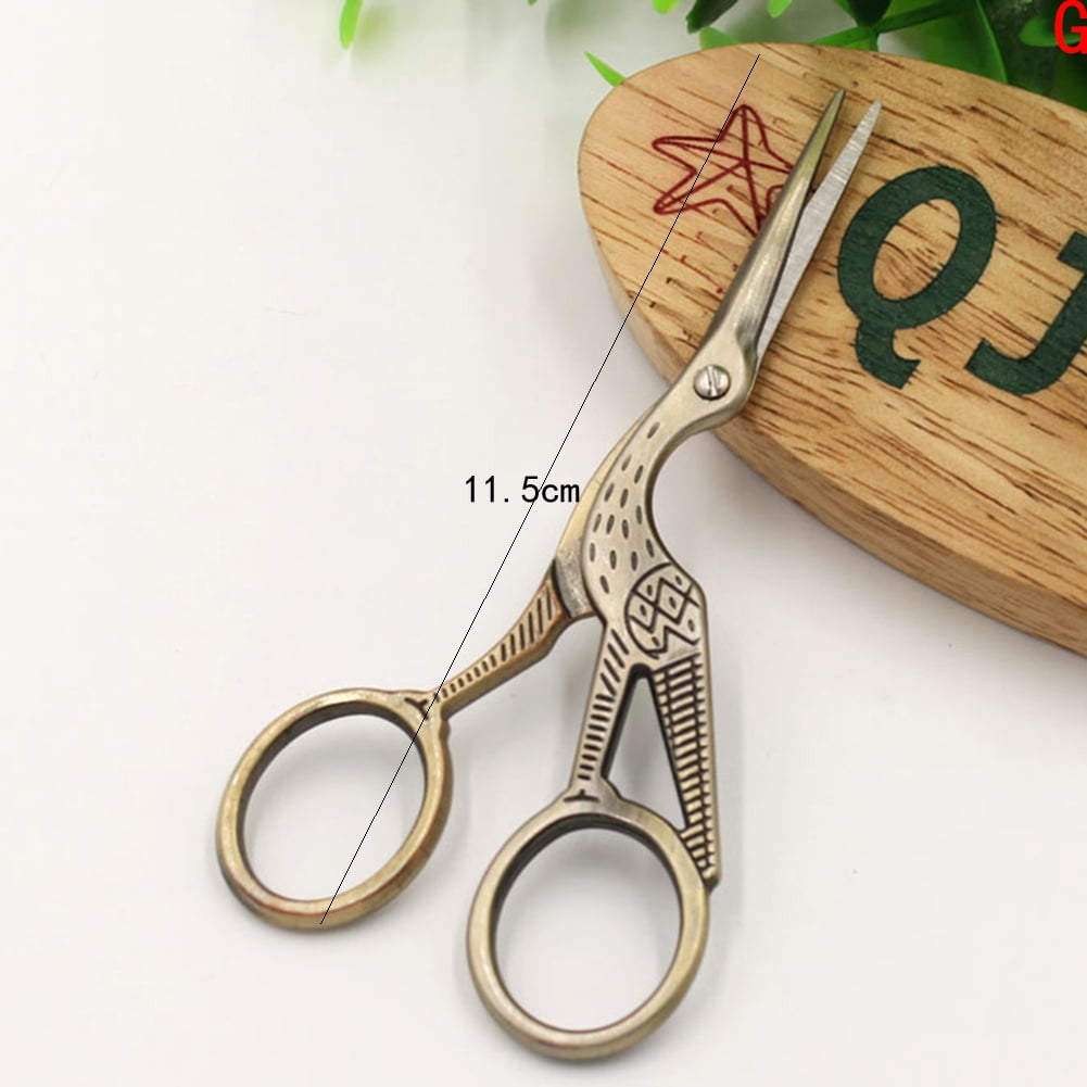 Creative Antique Crane Tailor Scissor Cross Stitch European Retro Classic Craft Sewing Tool Diy Handycraft Scissor LAW2025