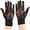 Black, variant on Slccxzc Rose Cross Lace Short Opera Gloves Full Finger Mesh Gloves for Evening Prom