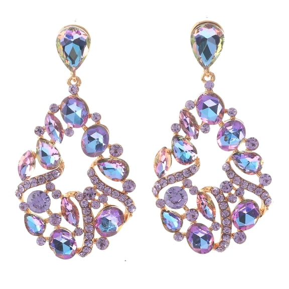 Crystal Rhinestone Drop Earrings