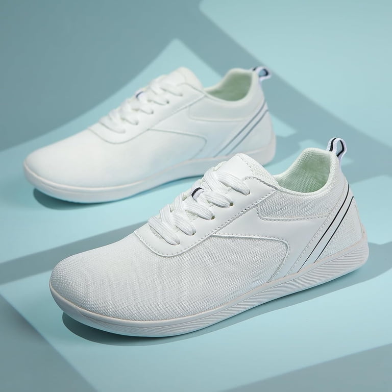 Minimalist Barefoot Sneakers Zero Drop Sole Wide Toe Box Lace-Up Walking Amazon.com | WHITIN Canvas Barefoot Sneakers for Men Wide  main image 3