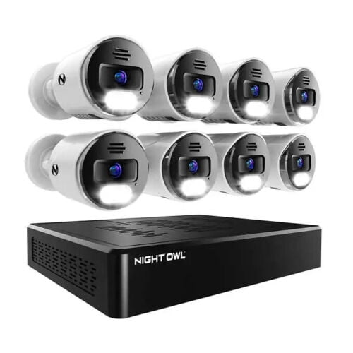 Night Owl 12Channel 2TB NVR Camera System with 8 Wired 4K Indoor