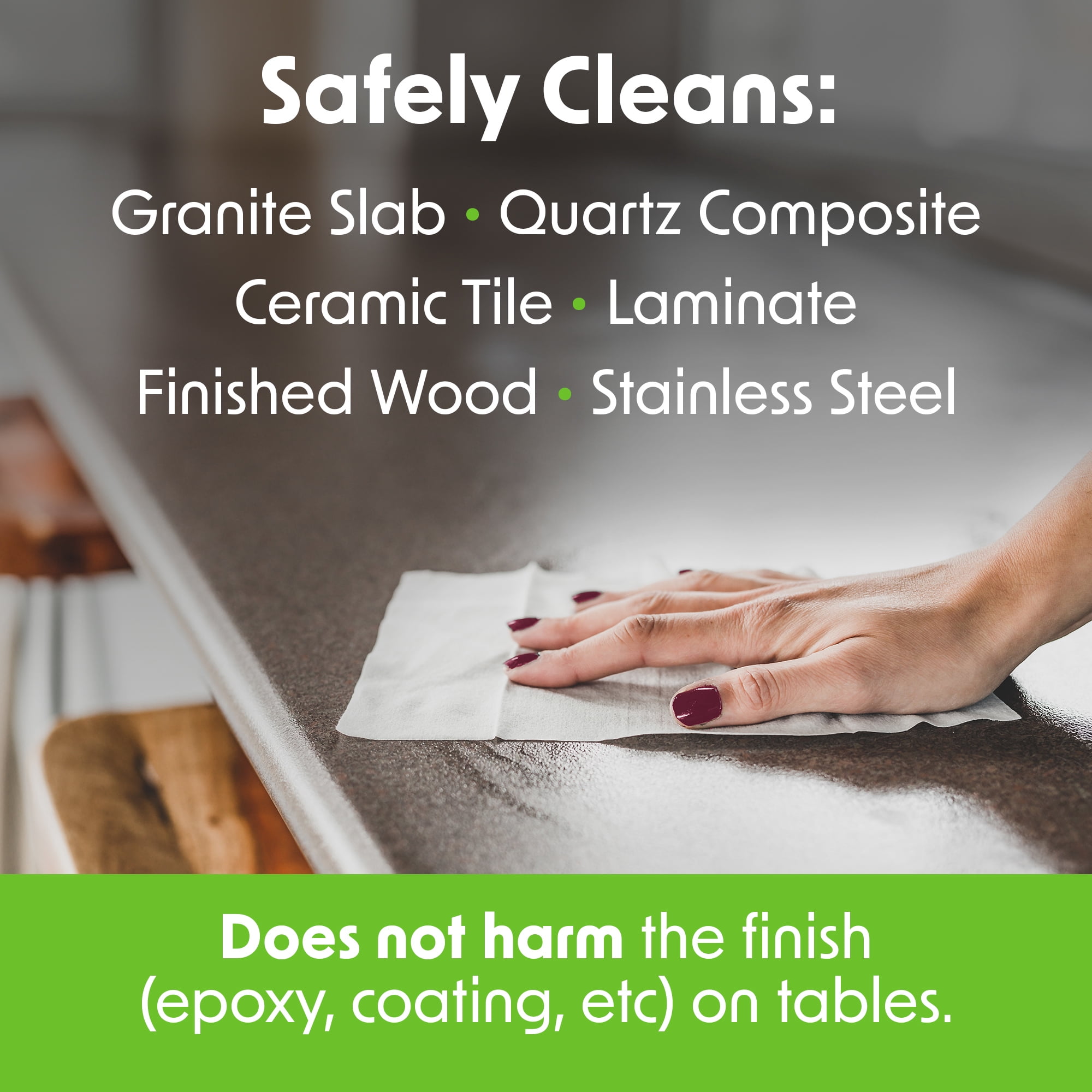 Wipex Table Bussers Natural Surface Cleaning Wipes, Restaurants, Homes, Cafes, Schools, 400Ct