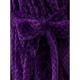 thumbnail image 6 of Gifts for Mom Robes for Women Fleece House Coat Oversized Soft Women's Sleepwear Spa Womens Bathrobe Purple, 6 of 9