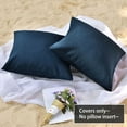 thumbnail image 2 of Holzlrgus Waterproof Decorative Throw Pillow Covers, Dark Blue, 20" x 20",2 Pcs, 2 of 6