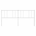 thumbnail image 4 of vidaXL Headboard White Powder-Coated Steel Double Tough Replace Headboard, 4 of 4