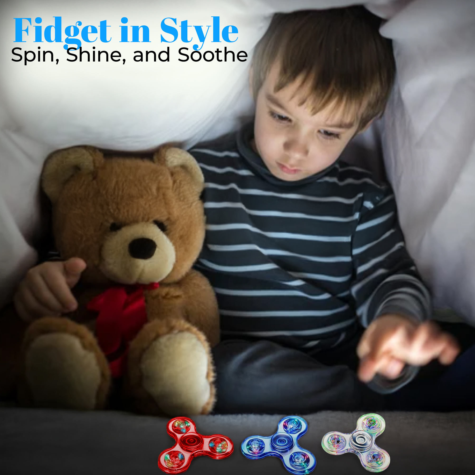 Jeexi LED Light Fidget Spinner 2-Pack photo 8