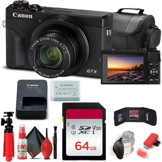 Canon PowerShot G7 X Mark II Digital Camera Bundle + 64GB Card +