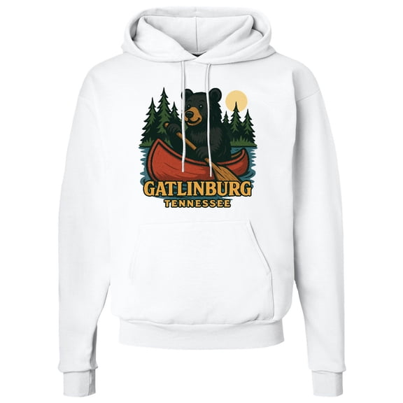Inktastic Gatlinburg Tennessee Bear Canoe Adventure Adult Hoodie Sweatshirt