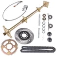 thumbnail image 6 of GELUOXI 32" Go Kart Completed Rear Live Axle Kit, Sprocket+Hub+Brake Assembly+Chain+Disc, 6 of 20