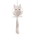 thumbnail image 1 of Tapiz de macramé con búho para colgar en la pared, decoración bohemia de pared, decoración de pared de madera elegante para el hogar Estilo C, 1 of 9
