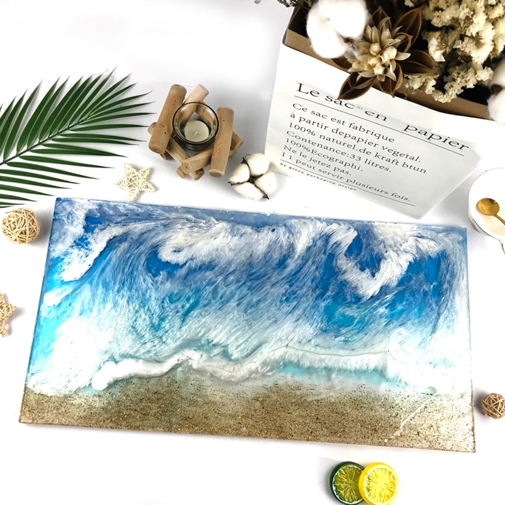Handmade River Table Making Mold Rectangle Shape Crystal Epoxy Aroma Mold Crafts for Home Furniture Decorations