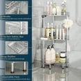 thumbnail image 3 of Organizador de ducha de 3 niveles de acero inoxidable Consumest 24 x 24 x 79 cm, 3 of 7