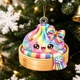 thumbnail image 3 of Glitter Acrylic Dumpling Squishies Ornament 2026 for Christmas Tree Decor, Cute Dumpling Christmas Hanging Xmas Tree Decor Gift for Family, 3 of 7