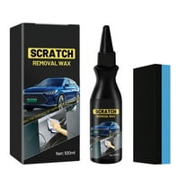 Car Scratch Remover, Auto Paint Scratch Repair Kit with Hydrophobic Coating, Fixes Door Handles Marks & Swirls, Light Scratches Removal Cream, 3 Sponge Applicators Included, 3.4 fl oz
