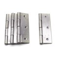 thumbnail image 2 of Bisagra Bisagras de puerta de acero inoxidable plateadas Bisagras de puerta de gabinete Bisagras de muebles Bisagras de 3,5 pulgadas Paquete de 6, 2 of 5