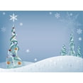 thumbnail image 1 of Wallmonkeys Holiday Tree on Snowy Background Peel and Stick Wall Decals Mural WM33435 (48 in W x 36 in H), 1 of 4