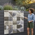 thumbnail image 6 of ReaLife Machine Washable Indoor Outdoor - Mat Rug Foldable Printed Thin Lightweight Cushioned Fade Resistant Patio Deck Dock Porch Pool Balcony Camping - Naya - Beige Brown Gray 4' x 6', 6 of 11
