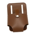 thumbnail image 4 of FashionCha Tape Measure Belt Holder Pouch Electrician Labor Insurance Tool PU Leather Craft Dark Brown, 4 of 9