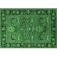 thumbnail image 1 of Ahgly Company Indoor Rectangle Oriental Emerald Green Industrial Area Rugs, 3' x 5', 1 of 4